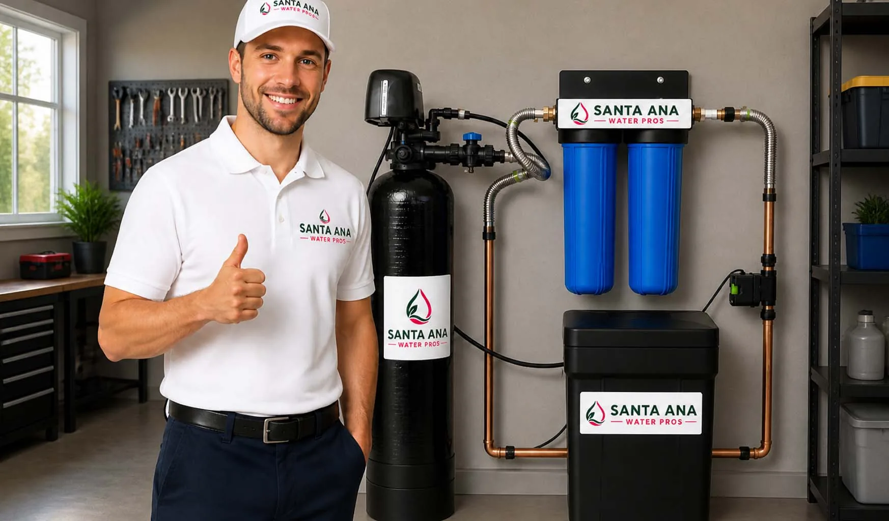 How Hard Is the Water in Santa Ana? What 15 Grains Per Gallon Means for Your Home Water softener system for hard water in a Santa Ana home